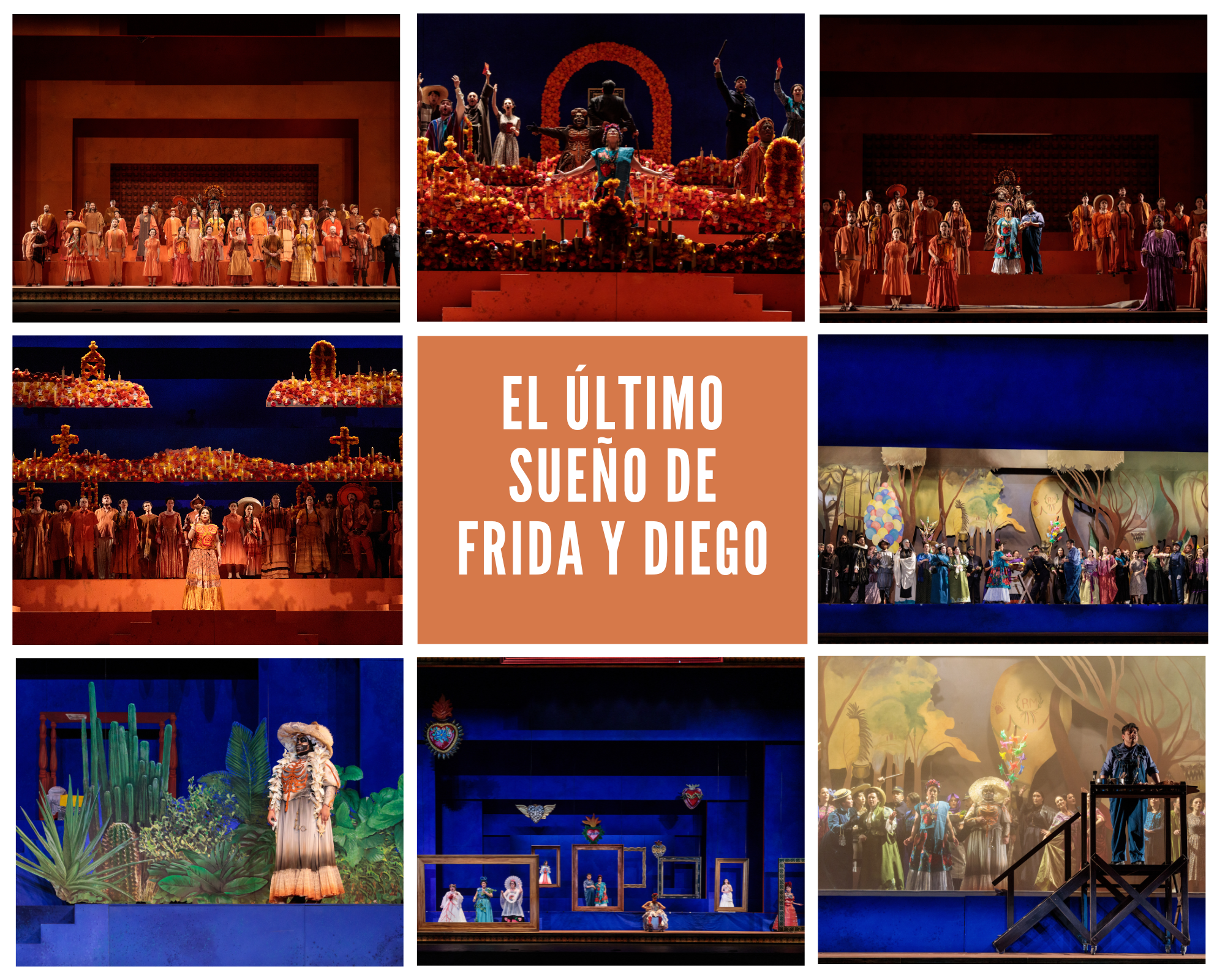 El ultimo sueno de Frida y Diego set collage